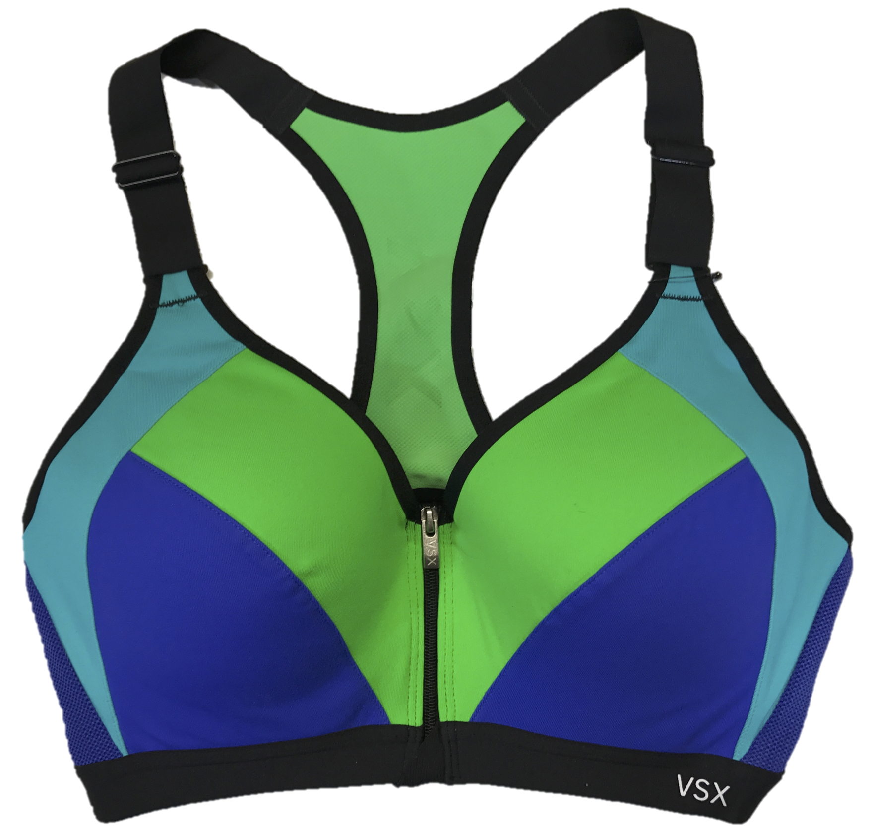 VICTORIA'S SECRET INCREDIBLE FRONT CLOSE SPORTS BRA ZIP ADJUSTABLE